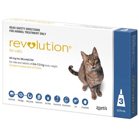 revolution cat flea treatment 6 pack